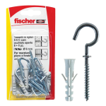 Tasselli fissaggio a espansione gancio occhiolo aperto Fischer S6C/2 K blister 10 pz