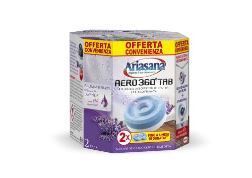 RICARICA TAB ARIASANA PURE AERO 360 INODORE ASSORBI UMIDITA DEUMIDIFICATORE