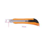 Beta 1771 Cutter Taglierino 170mm lama 18mm con 3 lame ricambio