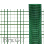 Rete elettrosaldata plastificata verde h.50 maglia 13x13 mm rotolo 5mt