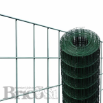 Rete elettrosaldata plastificata verde h.100 maglia 50x75 mm rotolo 10mt