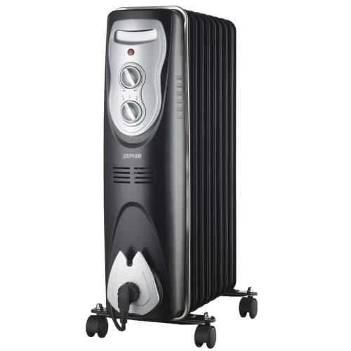 ZEPHIR STUFA TERMOSIFONE RADIATORE OLIO A 7 ELEMENTI ELETTRICO 1500W