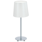 Lampada da Tavolo Eglo Lauritz con paralume bianco E14