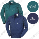 Giacca Giubbetto Giubbotto Uomo da lavoro 100% Cotone Blu Verde