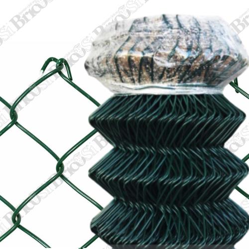 Rete per recinzione metallica plastificata 25mt griglia romboidale 50X50mm  H125