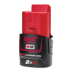 Milwaukee ricambio Batteria Li-ion M12 2.0Ah 12V