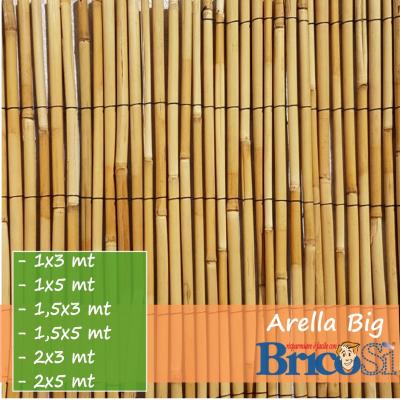 Stuoia Arella Canniccio in Bamboo Ombreggiante Frangivista per Recinzione  (2 x 3 mt)