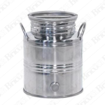 Contenitore Bidone Fusto in acciaio Inox 2 3 5 10 15 30 50 Litri per Vino Olio MADE IN ITALY