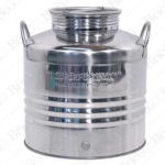 Contenitore Bidone Fusto in acciaio Inox 2 3 5 10 15 30 50 Litri per Vino Olio MADE IN ITALY