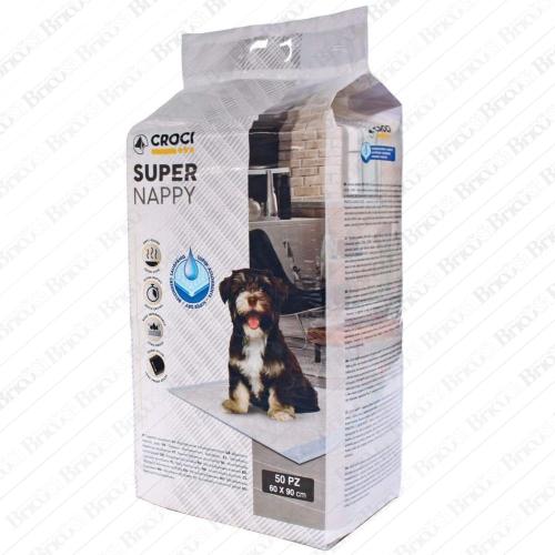 Tappetini traversine igieniche assorbenti Super Nappy per cani