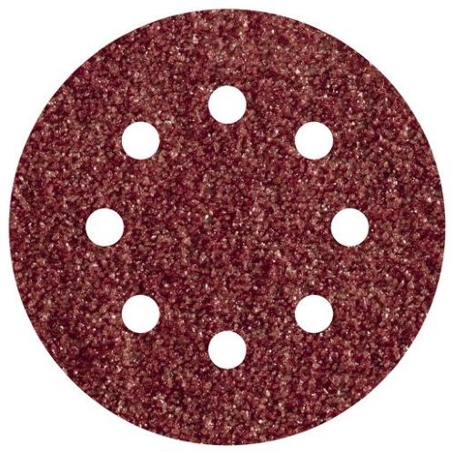 Set 25 Disco carta vetrata abrasiva velcrato per legno metallo 125mm gr  80-120-240