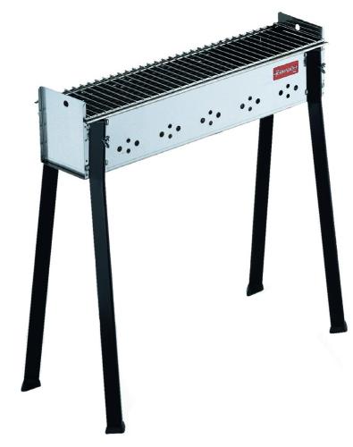 Barbecue a carbonella BBQ Cuocispiedini Inox 65×14 cm cuoci spiedini  arrosticini