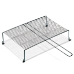 Griglia Graticola quadrettata con piedi 60×40 cm per barbecue