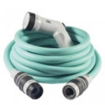 Tubo irrigazione estensibile da giardino Ikon Tiffany 15mt con Pistola e raccordi 