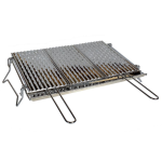 Griglia Graticola acciaio Inox raccogli grassi per barbecue BBQ 50 x 40 cm