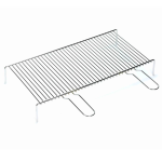 Griglia Graticola con piedi 60×35 cm per barbecue camino in acciaio cromato