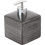 Dispenser sapone liquido da bagno in ceramica Grigio mod. Cuba