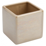 Portaspazzolino da bagno in ceramica Tortora mod. Cuba