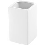 Bicchiere Portaspazzolino da bagno in ceramica Bianco mod. Dublino