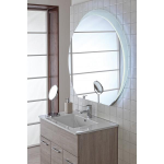 Specchio Bagno con luci Led Retroilluminato Satinato 80x75 18W 