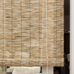 Arella in bamboo ombreggiante Stuoia tapparella con carrucola per finestre 90x180 cm 