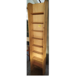 Scaffale libreria in Legno naturale porta Cd/DVD 43x20 H200 cm 