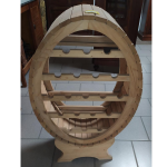 Cantinetta portabottiglie in Legno naturale porta bottiglie 60x30 H100 cm 