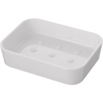 Porta sapone bagno in plastica Bianco mod. Star