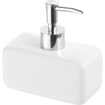 Dispenser sapone liquido da bagno in ceramica Bianco mod. Dublino