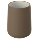 Bicchiere Porta spazzolino da bagno in ceramica Tortora mod. Sidney
