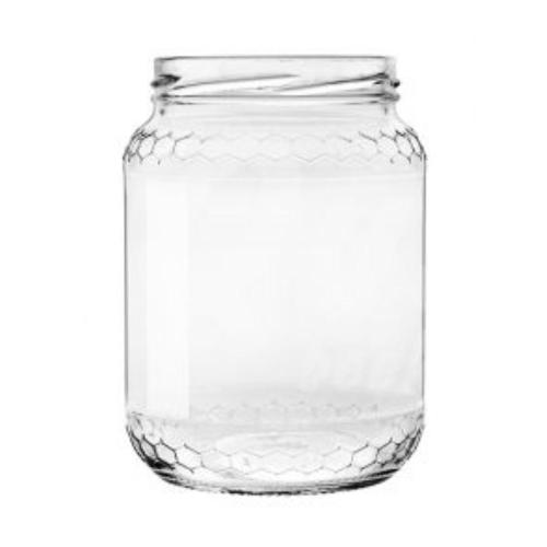 250 ml Vasetto in vetro per miele con contenitore per miele cucchiaio per servire miele e sciroppo pentola trasparente per miele con salse e coperchio da usare in casa 