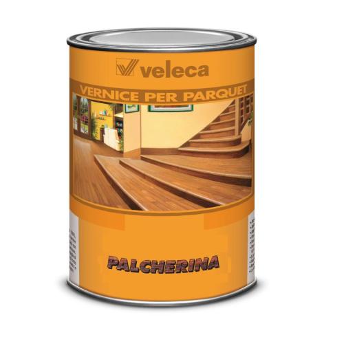 VELECA PALCHERINA VERNICE FINITURA POLIURETANICA PARQUET LUCIDA SATINATA 1  LT (Catalizzatore Finitura Lucida)