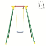 Altalena da giardino per bambini seggiolino 1 posto 156x166XH200CM 