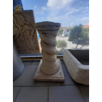 COLONNA DECORATIVA IN PIETRA RICOSTRUITA H61 INVECCHIATA PER NICCHIA