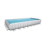 Set piscina fuori terra rettangolare Power Steel Bestway da 956x488x132 cm con filtro a sabbia