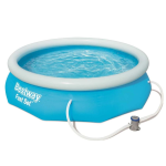 Piscina fuoriterra tonda Bestway Fast Set gonfiabile 305x76 cm autoportante con pompa filtro