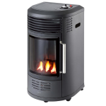 Stufa a gas Gpl effetto fiamma camino 3400w Qlima GH8034