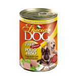 Paté Premium con carni fresche di pollo e riso Monge SPECIAL DOG Puppy & Junior 400GR