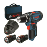 Bosch GSR12V-15 Trapano Avvitatore a Batteria 12V 2AH con 2 batterie + borsa