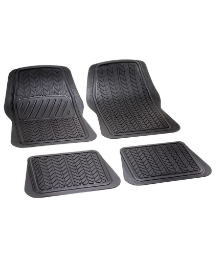 Tappetini auto universali in gomma antiscivolo Set 4 pezzi Automobile  Bottari