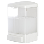 DISPENSER PORTA SAPONE LIQUIDO A MURO LT1 IN PLASTICA BIANCO