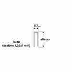 Punti 32x5,7mm 1000pz per puntatrici/chiodatrici spillatrici Valex