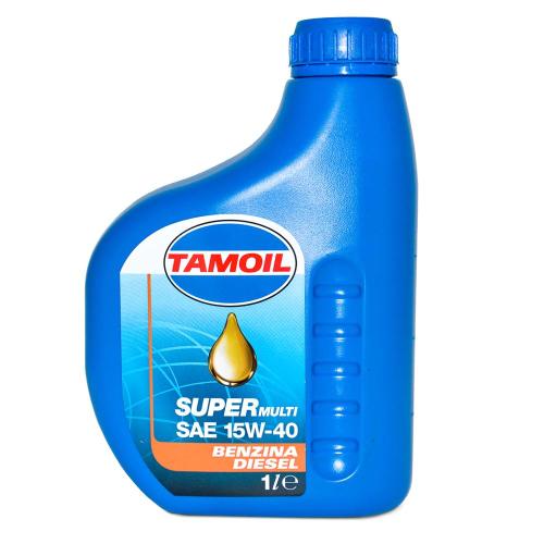 TAMOIL SUPER MULTIGRADE 15W40 1 LITRO OLIO MOTORE BENZINA DIESEL API ACEA  A3/B3 VW MB