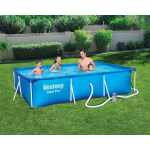 Set piscina fuoriterra rettangolare Steel Pro Bestway 300x201x66cm con pompa