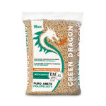 Pellet di legno naturale 100% abete Dragon Gold 4.6 KWH/Kg En Plus A1 sacco 15Kg