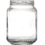 Vasetto barattolo in vetro trasparente per miele e conserve CC 780 Ø 82 