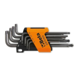 Beta Set Serie 8 chiavi maschio piegate estremità sferica viti impronta Torx 97BTX/SC8