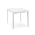 TAVOLO DA ESTERNO 79X79 CM KING POLIPROPILENE EFFETTO RATTAN BIANCO