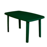 Tavolo da Esterno Giardino Tavolino in Plastica verde 140x80 cm Sorrento