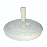 Base per ombrellone rattan 30 lt in polipropilene bianco Ø 58cm